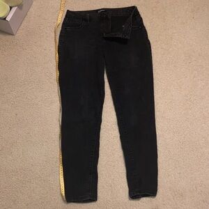 d. jeans Women's Dark Black Skinny Jeans